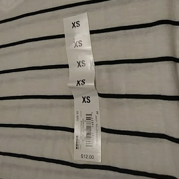 NWT Striped Relax Fit Tee - Picture 3 of 4